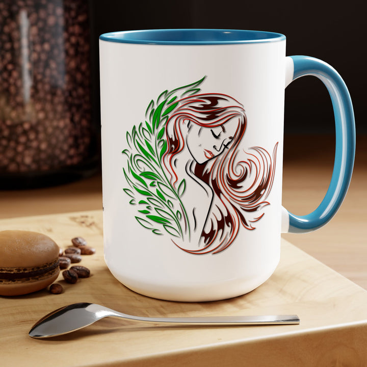 Virgo Acrostic Poem Two-Tone Coffee Mugs - 15oz