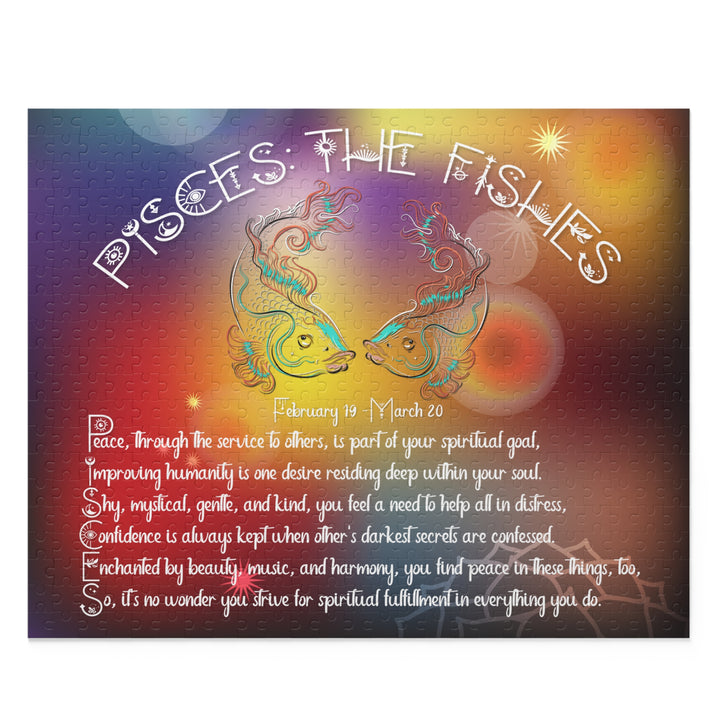 "Pisces" Acrostic Poem Horoscope Puzzle - Beams