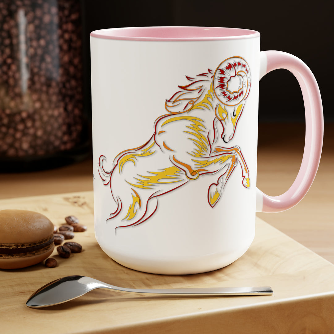 Written in the Stars Two-Tone Coffee Mugs - 15oz - Aries