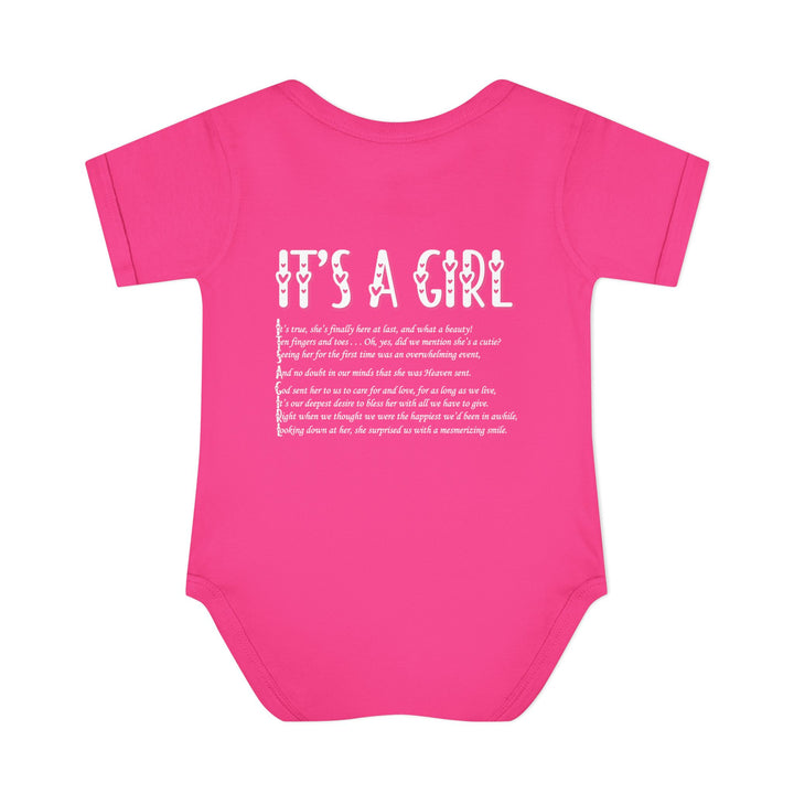 It's a Girl Acrostic Poem Baby Bodysuit - Ducky Design