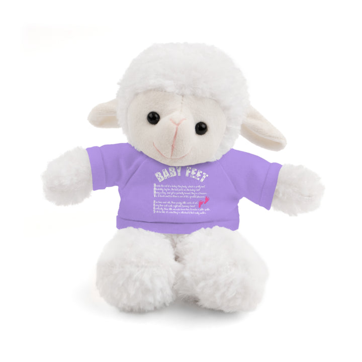 Baby Steps Stuffed Animals with Tee - Baby Feet - Pink Footprints