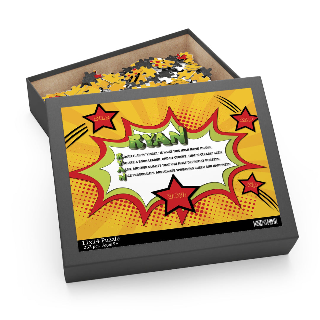 Namesakes Personalized Acrostic Name Poem Jigsaw Puzzle - Comic Style-Stars