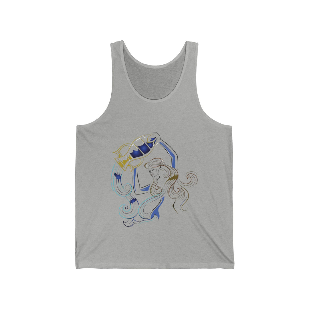 “Aquarius” Acrostic Poem Unisex Jersey Tank