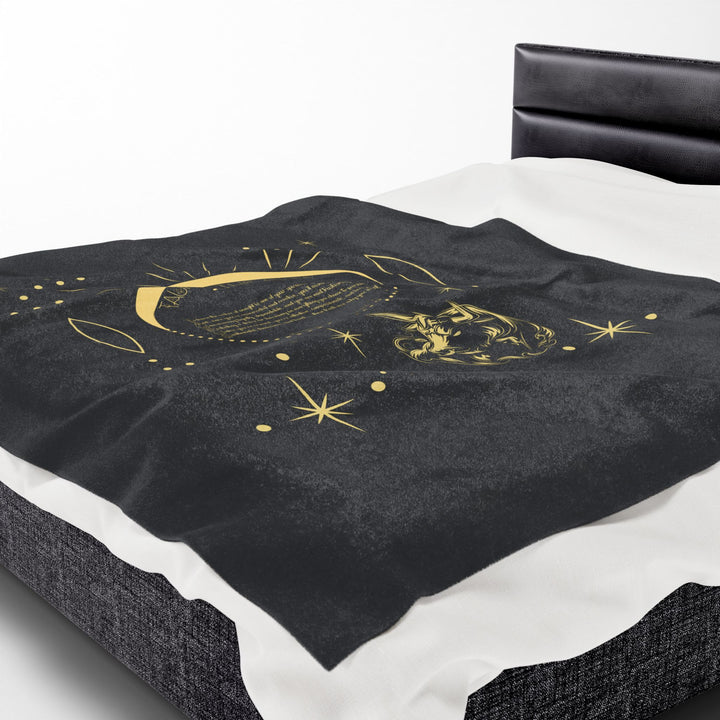 Taurus Acrostic Poem Velveteen Blanket