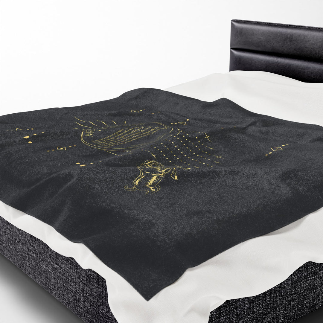 Aries Acrostic Poem Velveteen Plush Blanket
