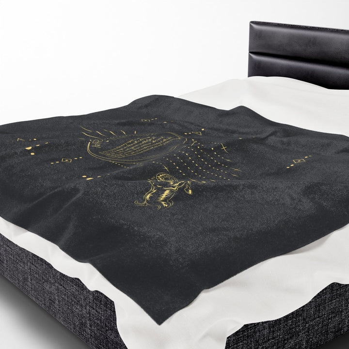 Aries Acrostic Poem Velveteen Plush Blanket