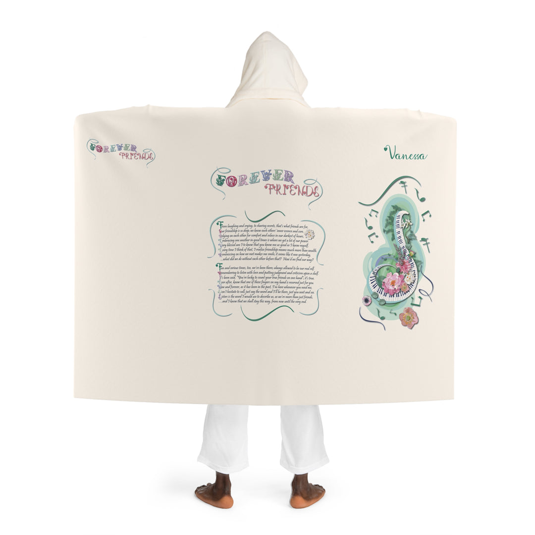 Forever Friends Hooded Sherpa Fleece Blanket - Personalized