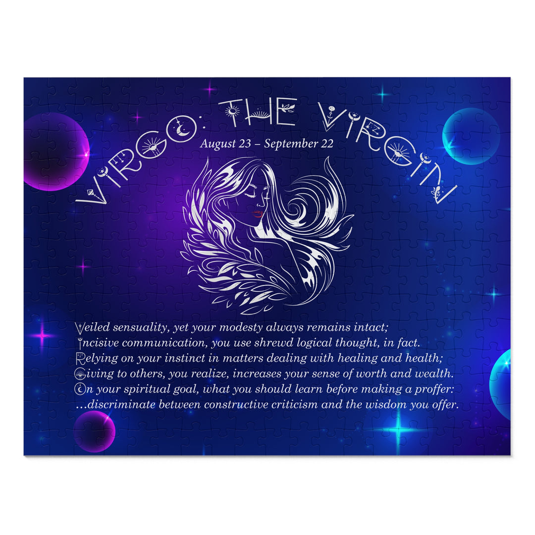 Virgo Acrostic Poem Puzzle - Tin Box