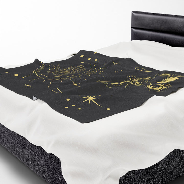 Sagittarius Acrostic Poem Velveteen Blanket