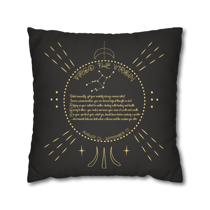 Virgo Acrostic Poem Pillow Cover