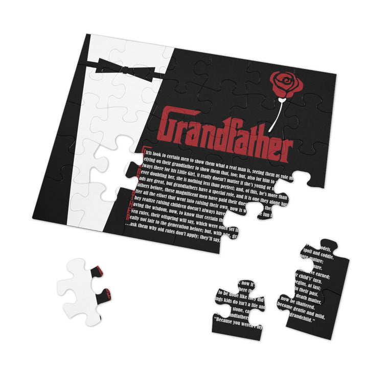 Grandfather Acrostic Poem Jigsaw Puzzle - Tin Box