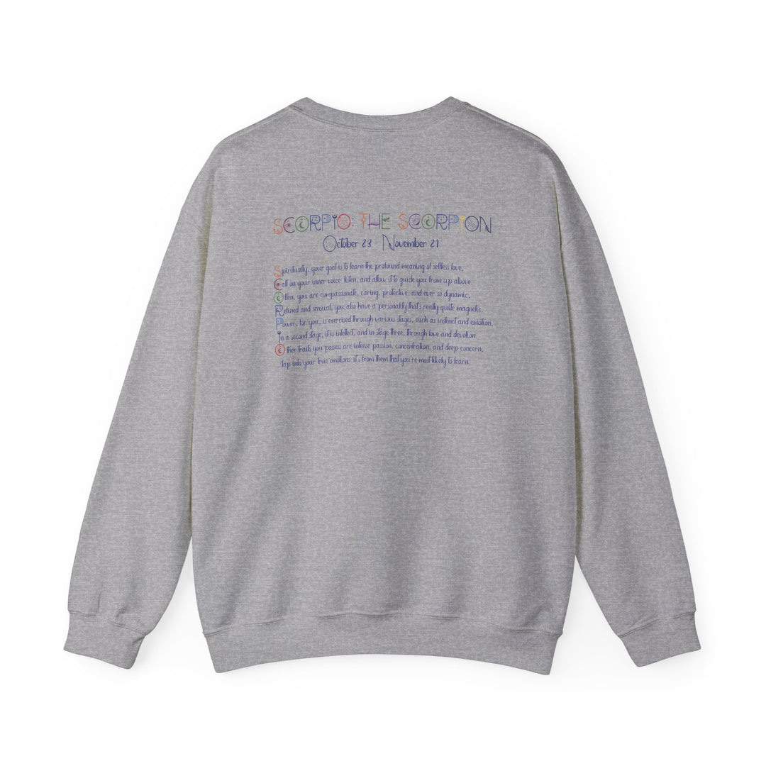 Scorpio Acrostic Poem Astrology Sweatshirt - Unisex