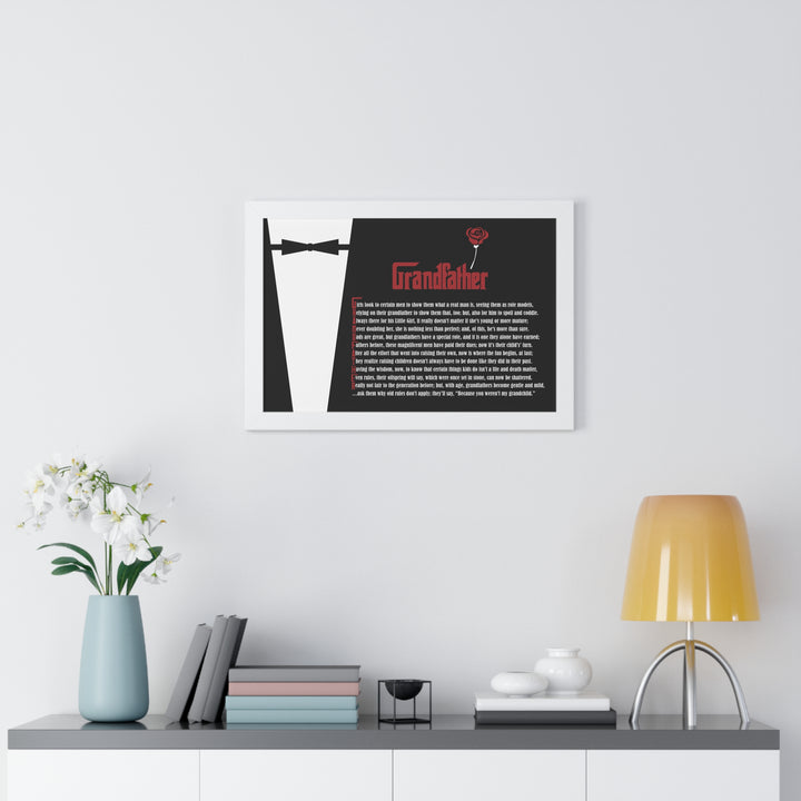 It's Just a Phrase "Grandfather" Framed Acrostic Poem Print