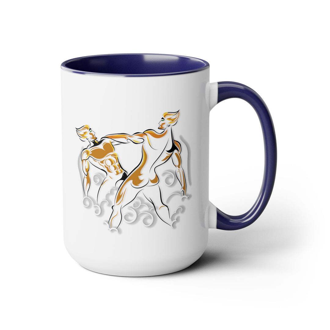 Gemini Two-Tone Coffee Mugs - 15oz