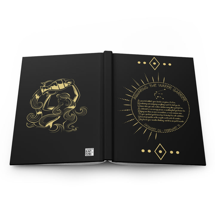 Aquarius Acrostic Poem Hardcover Journal Matte