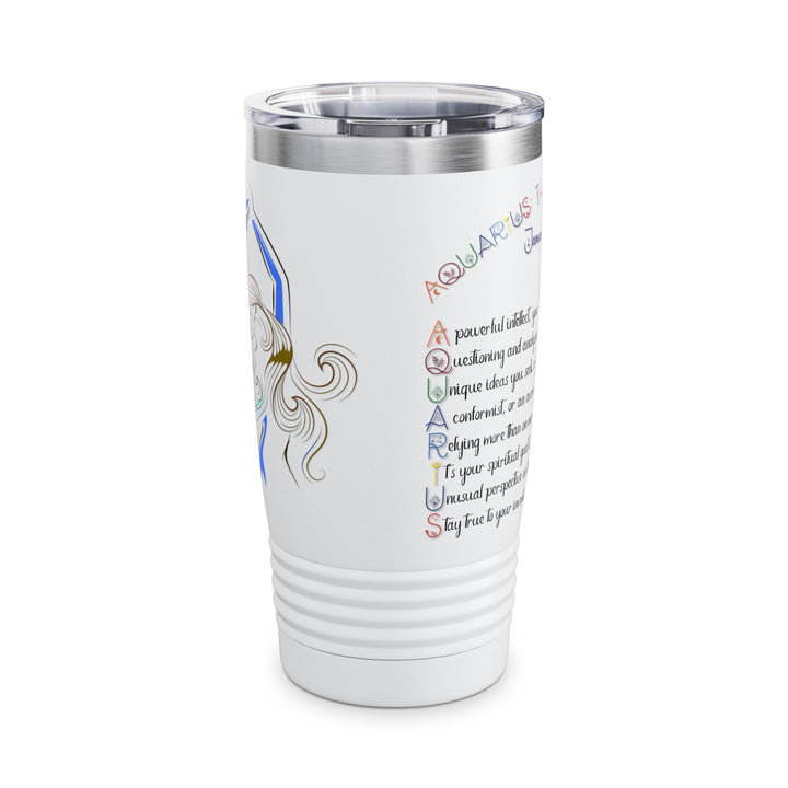 Aquarius Acrostic Poem Ringneck Tumbler - 20oz