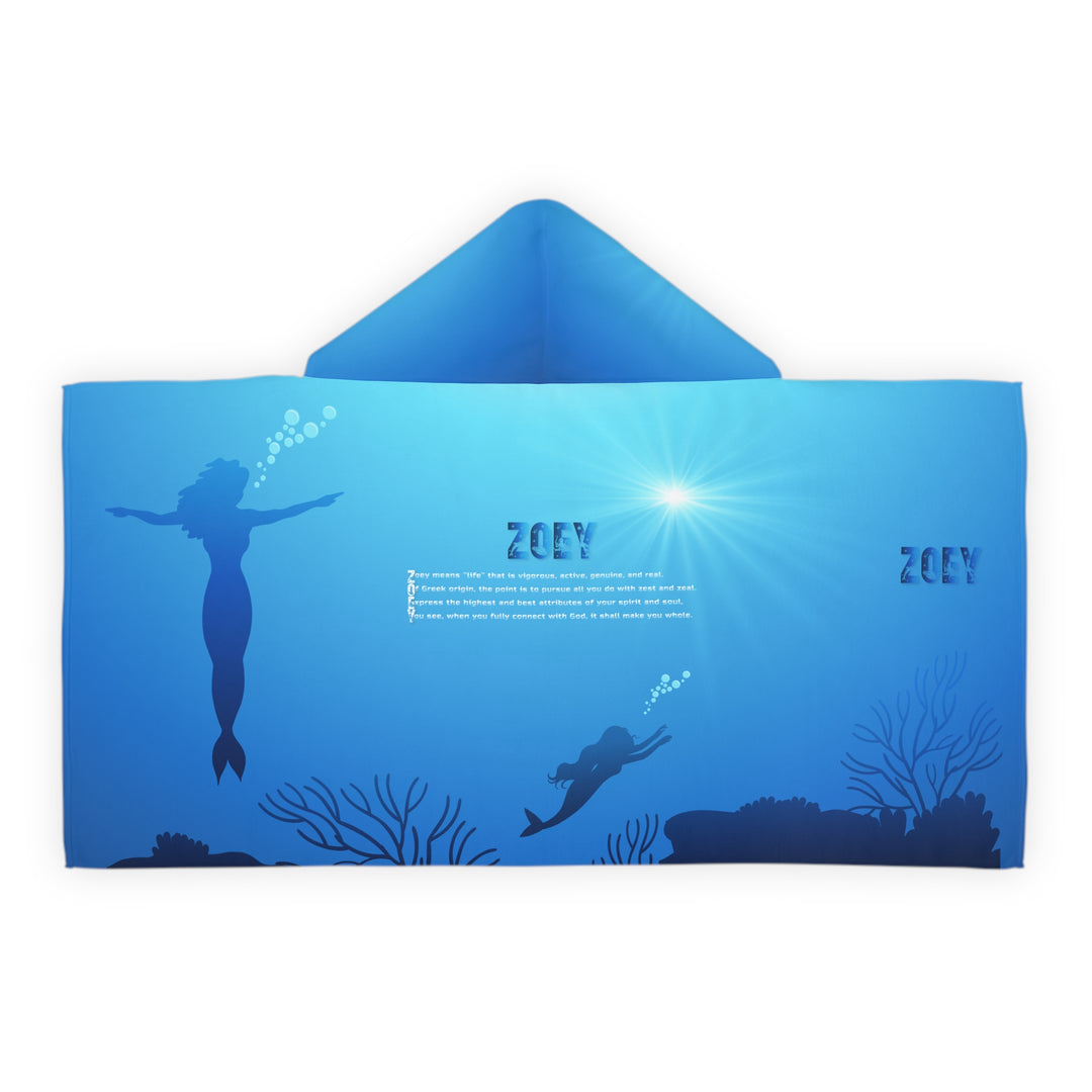"Namesakes" Youth Hooded Towel - Mermaids