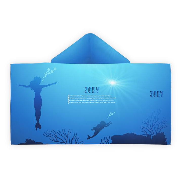 "Namesakes" Youth Hooded Towel - Mermaids