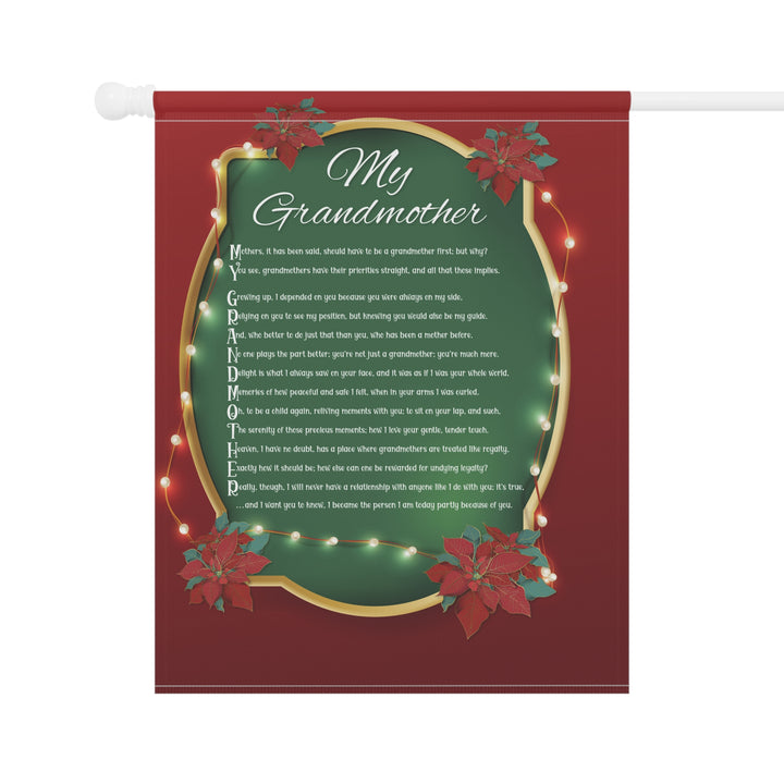 CHANGE GRAPHIC Grandmother Acrostic Poem outdoor/Garden Banner