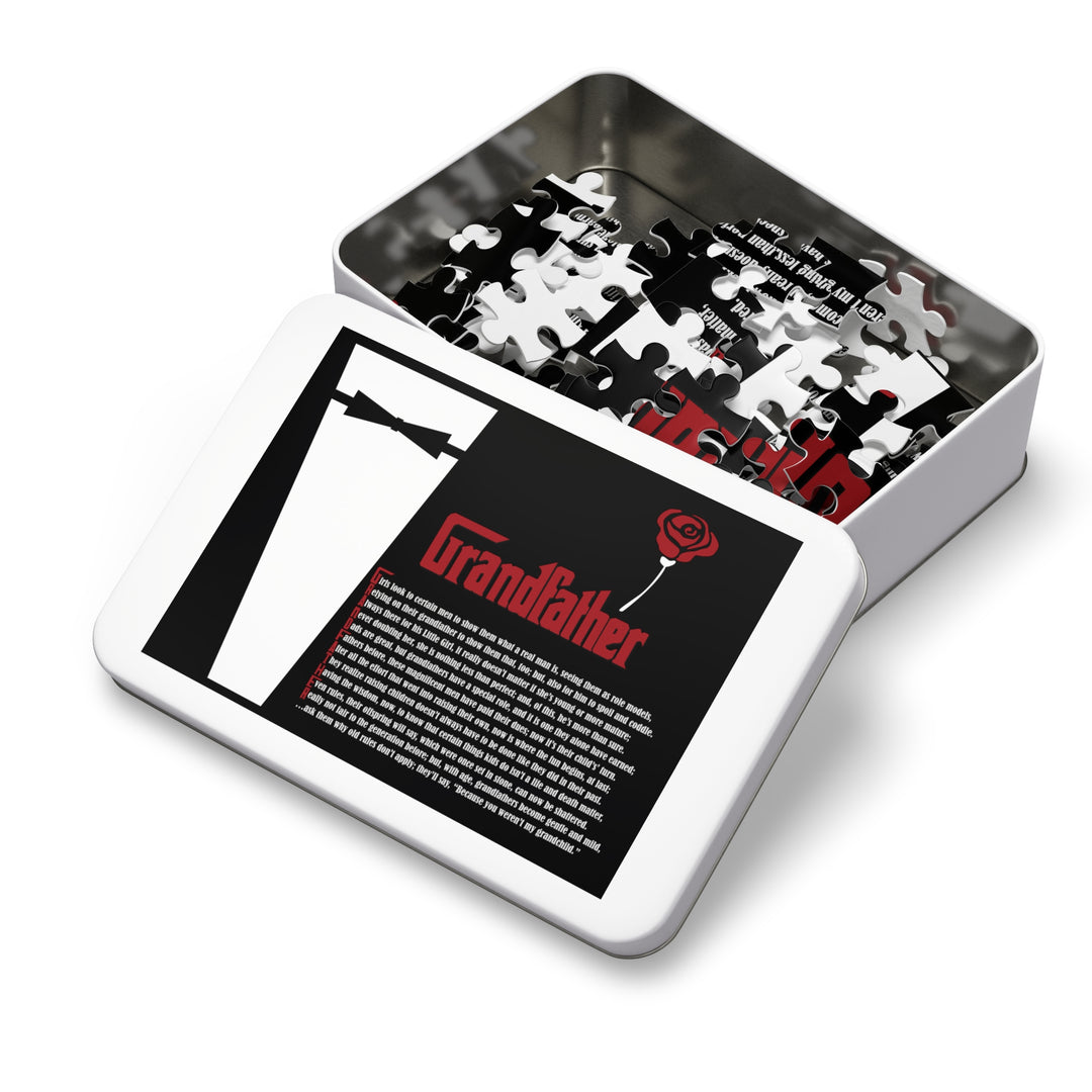 Grandfather Acrostic Poem Jigsaw Puzzle - Tin Box