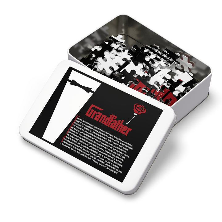 Grandfather Acrostic Poem Jigsaw Puzzle - Tin Box