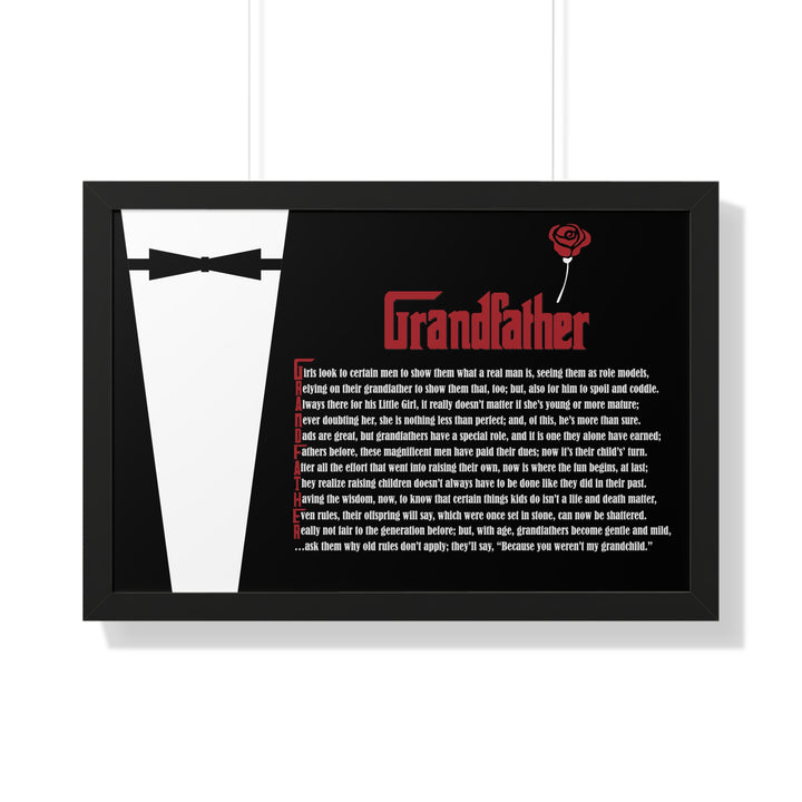 It's Just a Phrase "Grandfather" Framed Acrostic Poem Print