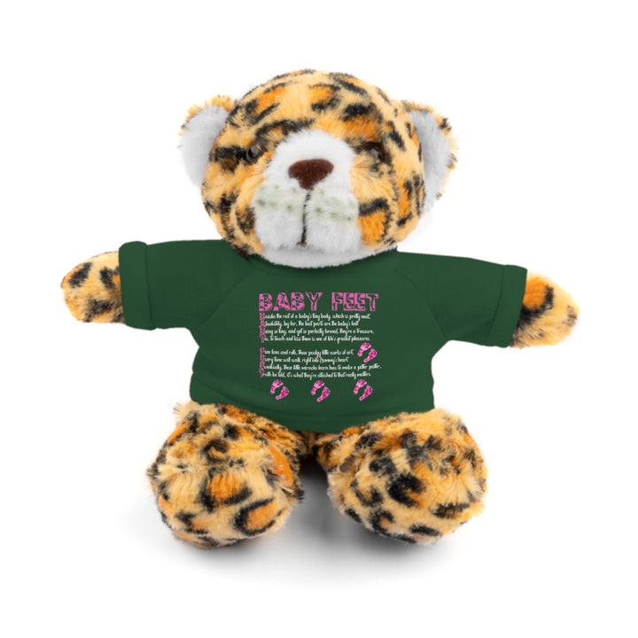 Baby Feet Acrostic Poem Stuffed Animals with Tee - Pink Camo