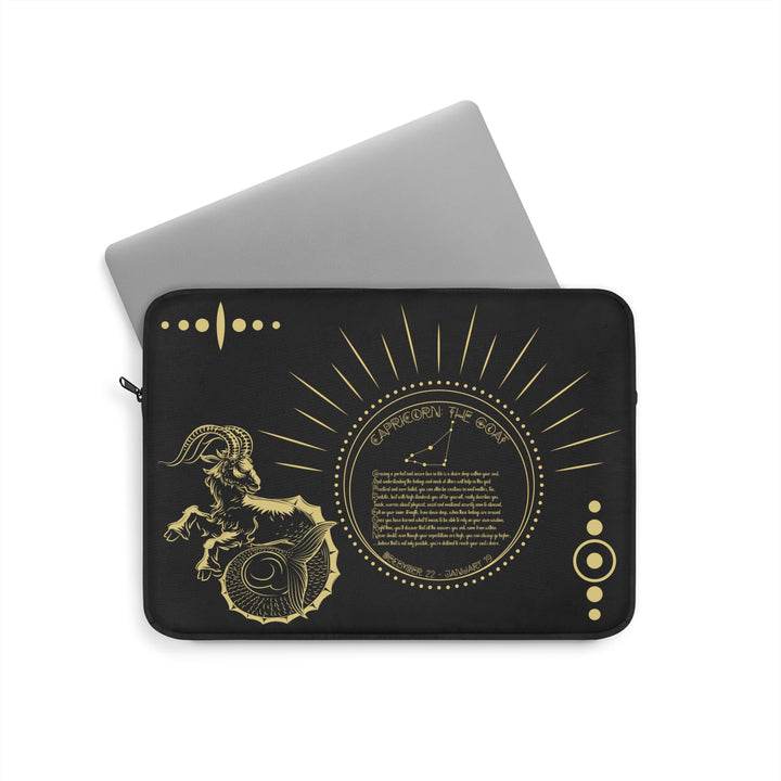 Capricorn Acrostic Poem Laptop Sleeve
