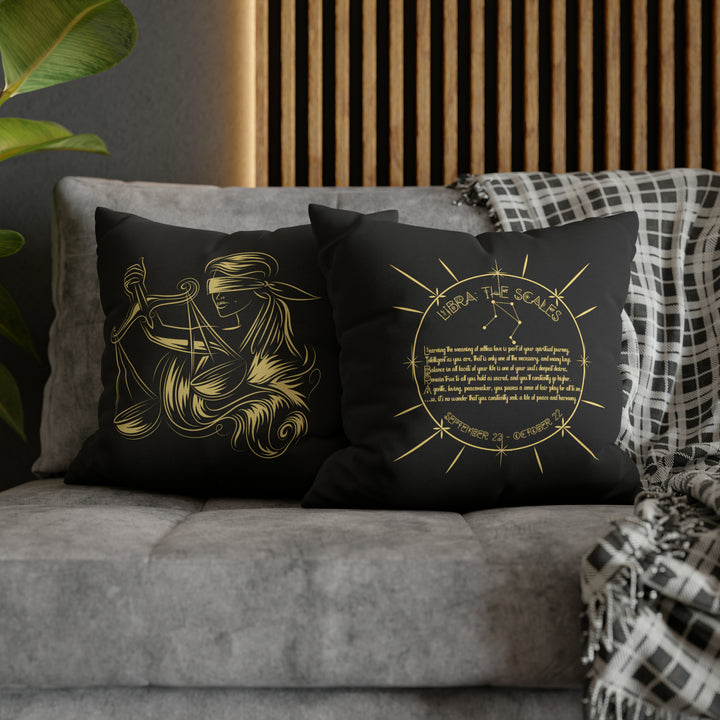 Written in the Stars Pillowcase/Cover Spelling Out "Libra"