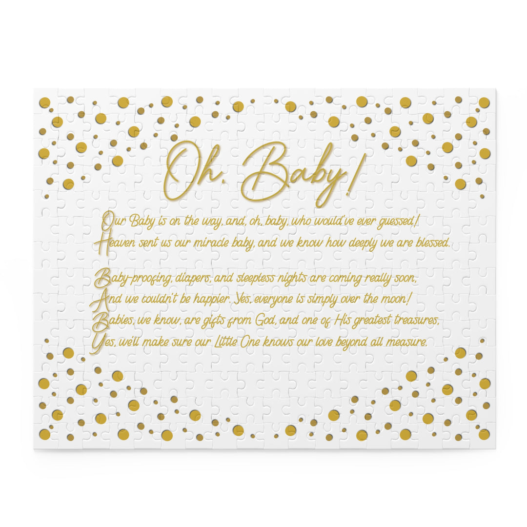"Oh, Baby!" Acrostic Poem Puzzle - No Personalization