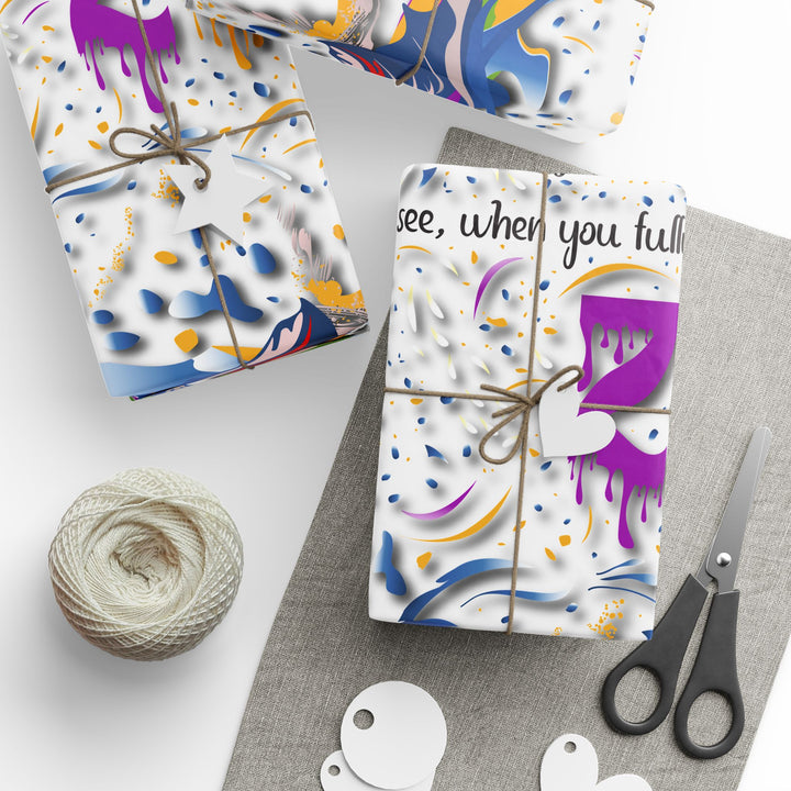 Namesakes Acrostic Poem Chic Gift Wrapping Paper