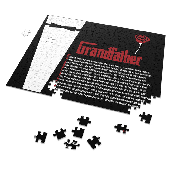 Grandfather Acrostic Poem Jigsaw Puzzle - Tin Box