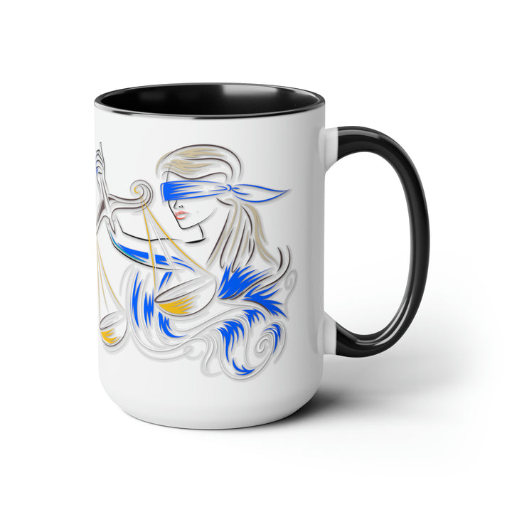 Written in the Stars Two-Tone Coffee Mugs - 15oz - Libra