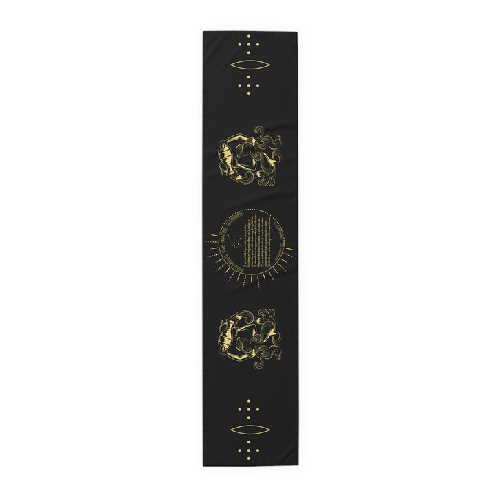 Aquarius Acrostic Poem Table Runner