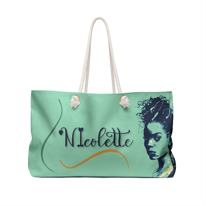 Forever Friends Acrostic Poem Weekender Tote - Green - Personalized