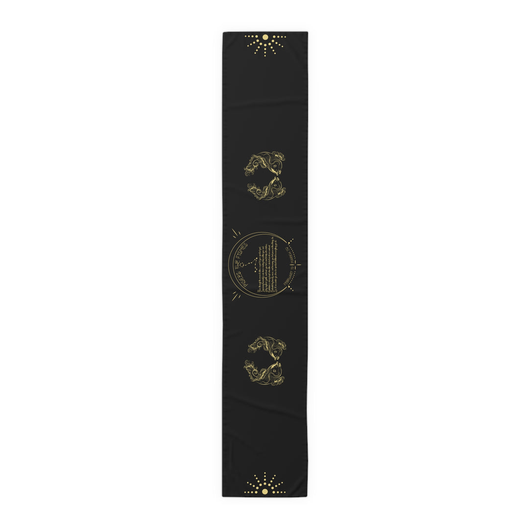 Pisces Acrostic Poem Table Runner