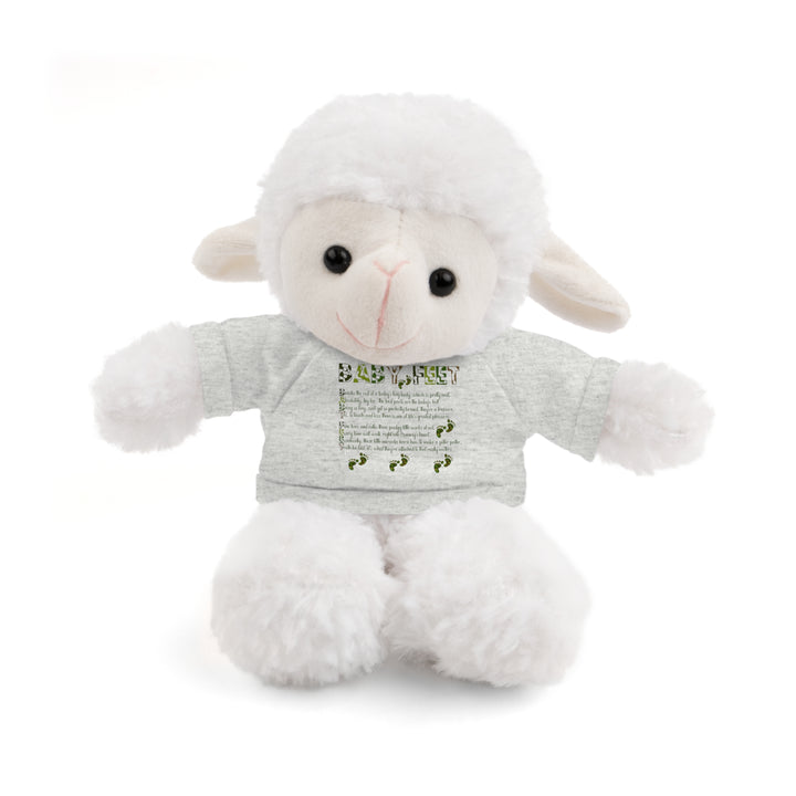 Baby Feet Acrostic Poem Stuffed Animal Collection with T-Shirt - Camo