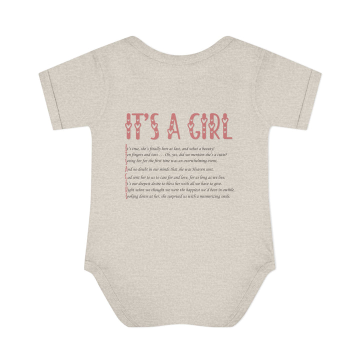 It's a Girl Acrostic Poem Baby Bodysuit - Ducky Design