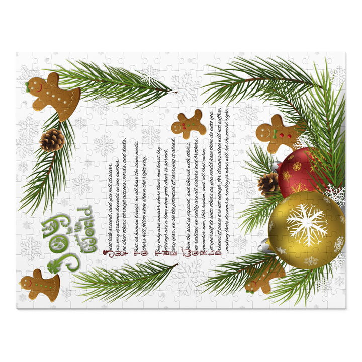 Joy to the World Acrostic Poem Puzzle - Gingerbread - Tin Box