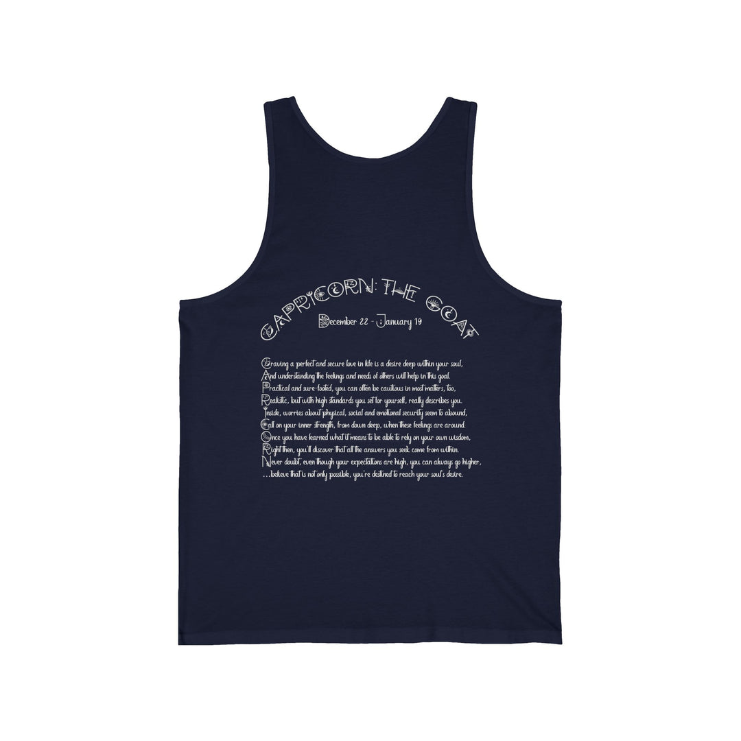 “Scorpio” Unisex Acrostic Poem Jersey Tank