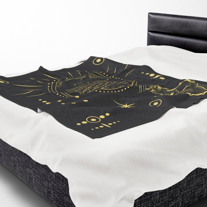 Capricorn Acrostic Poem Velveteen Blanket