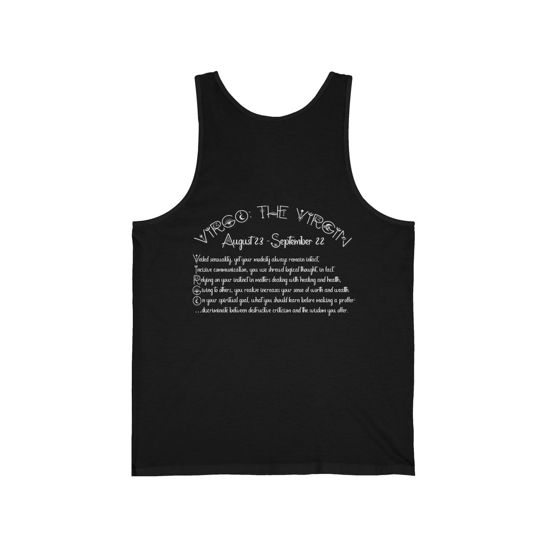 “Virgo” Acrostic Poem Unisex Jersey Tank