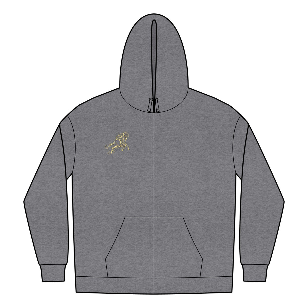 Aries Acrostic Poem Unisex Jersey Full-Zip Hoodie