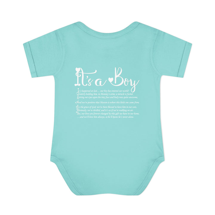 Baby Steps "It's a Boy" Acrostic Poem Bodysuit - Ducky Design