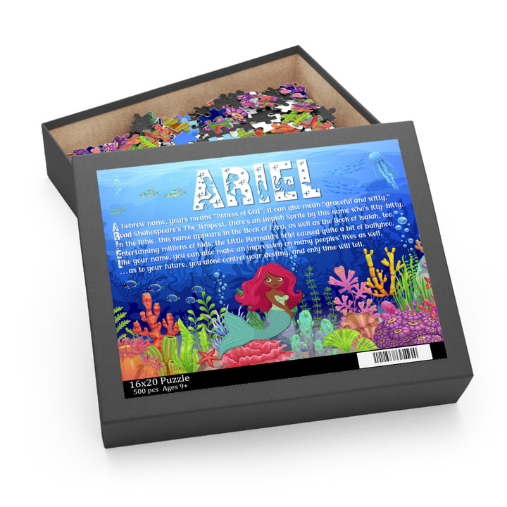 Namesakes Acrostic Name Poem Jigsaw Puzzle -Mermaid- Red Hair