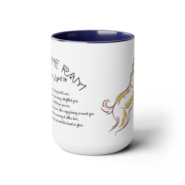 Written in the Stars Two-Tone Coffee Mugs - 15oz - Aries