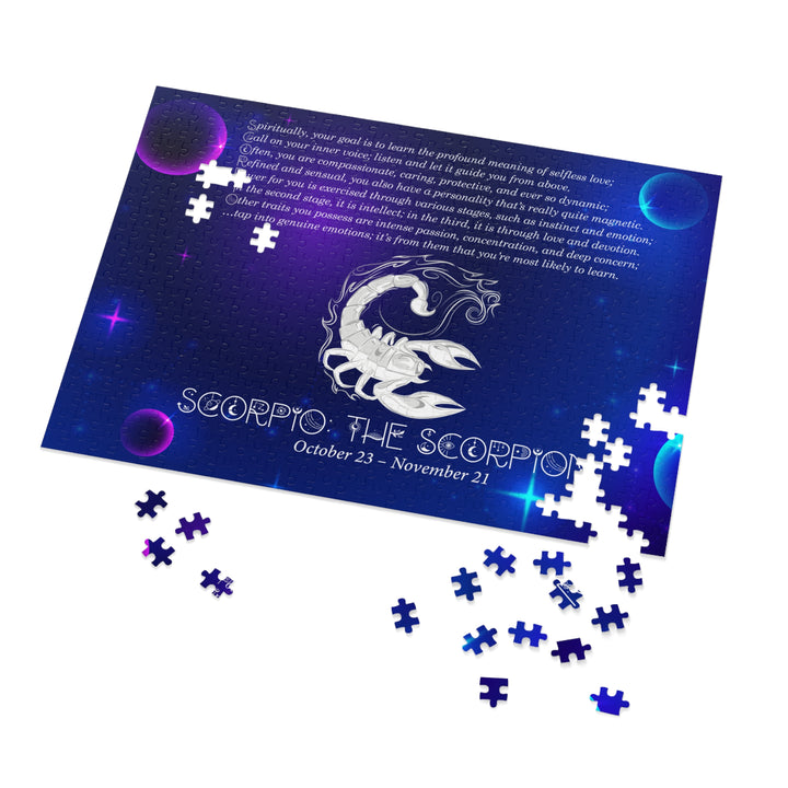 Scorpio Acrostic Poem Puzzle - Tin Box