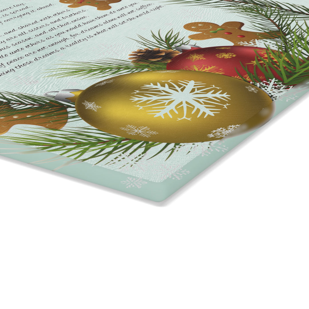 It's Just a Phrase Glass Cutting Board - "Joy to the World"