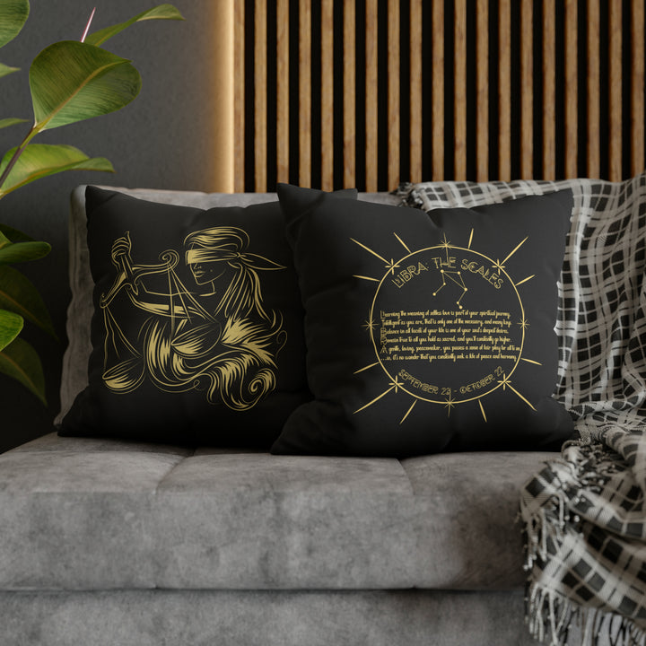 Written in the Stars Pillowcase/Cover Spelling Out "Libra"