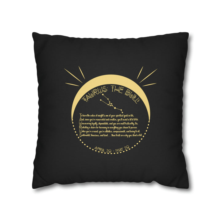 Written in the Stars Pillowcase/Cover Spelling Out "Taurus"